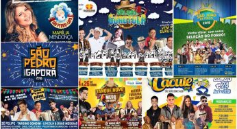 De Santo Antônio a São Pedro, veja a programação das festas da região