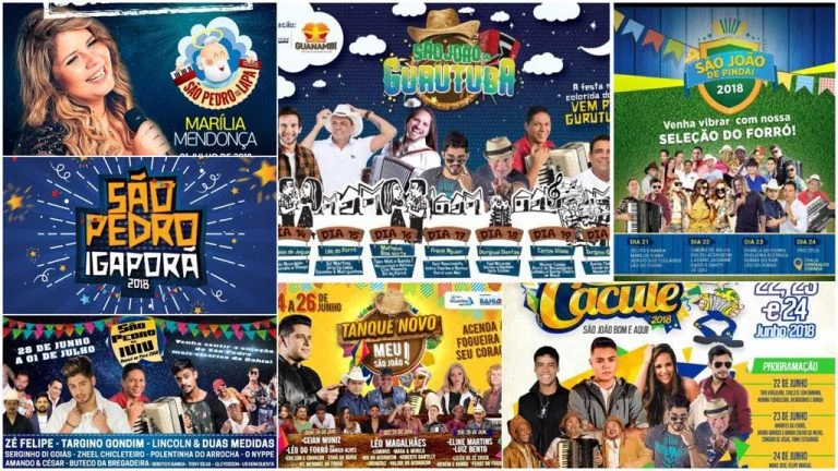 De Santo Antônio a São Pedro, veja a programação das festas da região