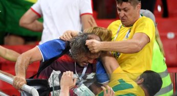 Brasileiros e sérvios brigam após jogo decisivo em Moscou