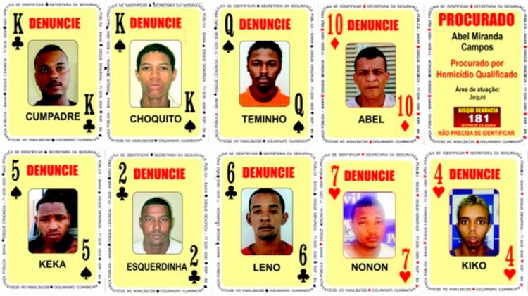 'Baralho do Crime' ganha nove novas cartas