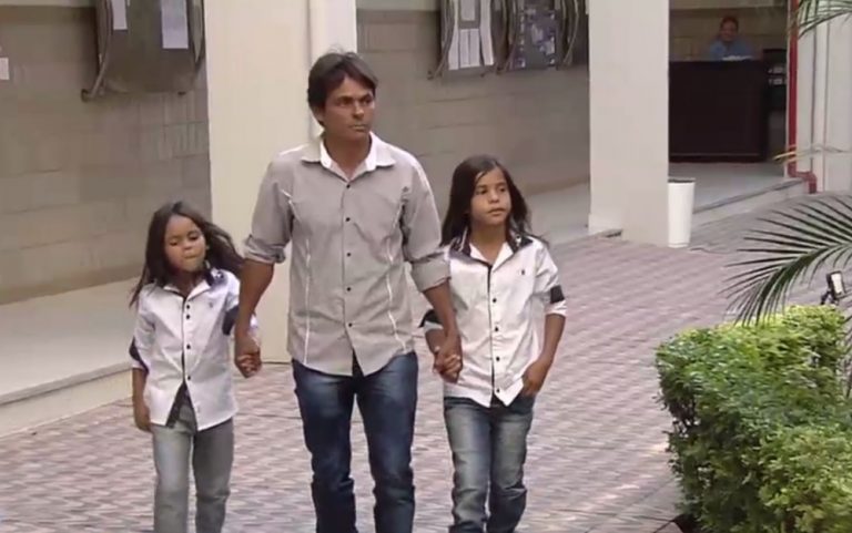 Lavrador viaja de Coribe para Goiânia e doa cabelos dos filhos para crianças com câncer