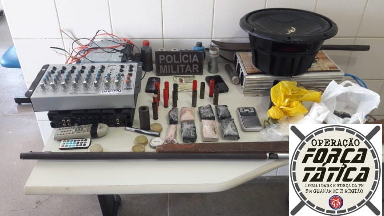 Polícia Militar apreende drogas, arma artesanal e material furtado na zona rural de Guanambi