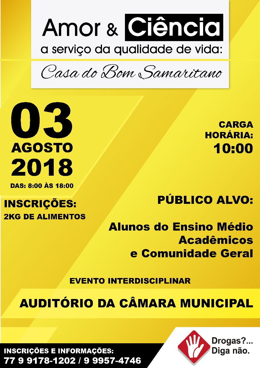 Casa do Bom Samaritano realiza evento sobre prevenção às drogas em Guanambi
