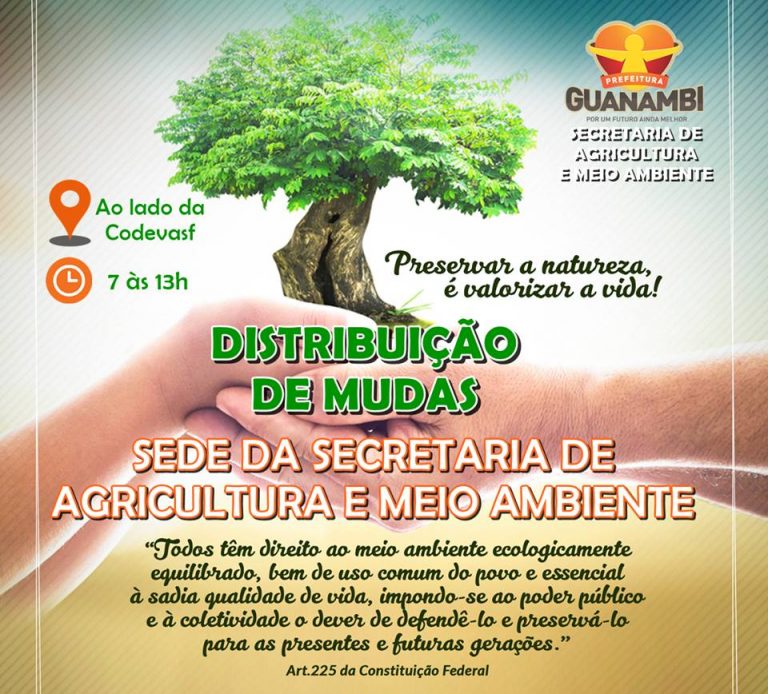 Secretaria de Agricultura e Meio Ambiente distribui mudas e inicia inscrição do Garantia Safra