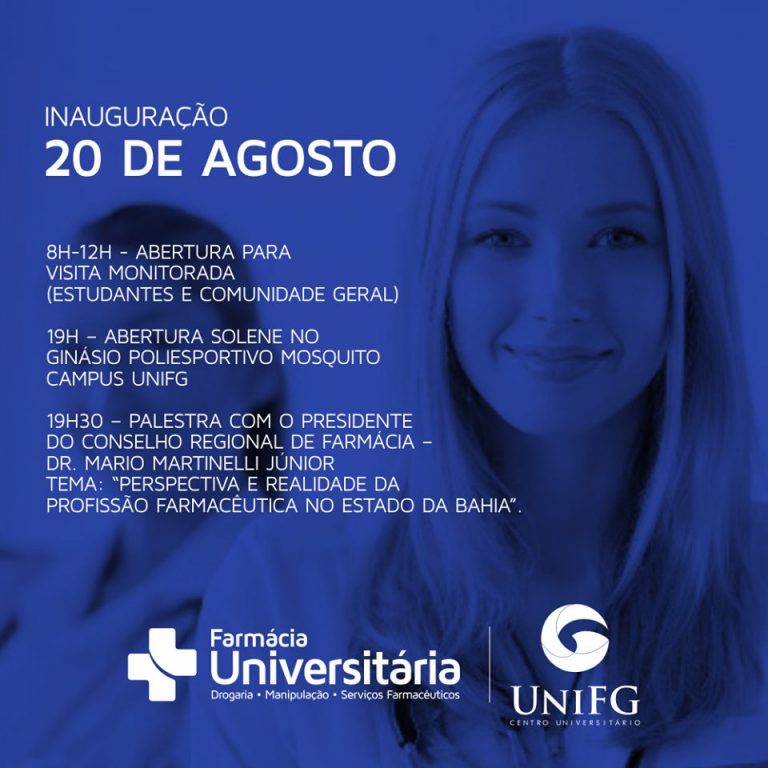 UniFG inaugura Farmácia Universitária nesta segunda-feira (20)