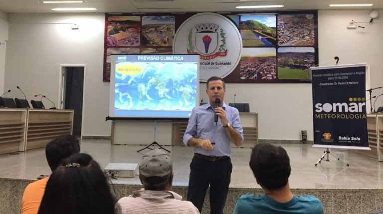 Meteorologista apresenta prognóstico de chuva para Guanambi nos próximos meses
