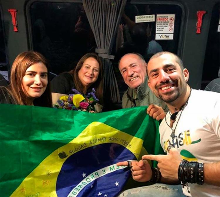 Kaysar comemora vinda da família síria para o Brasil