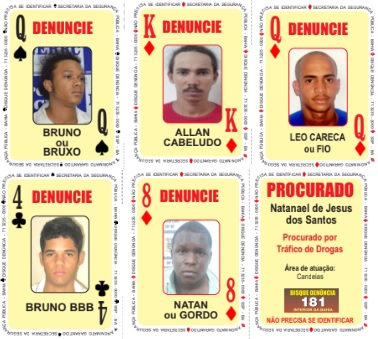 Cinco homens entram para a lista de bandidos mais procurados da Bahia