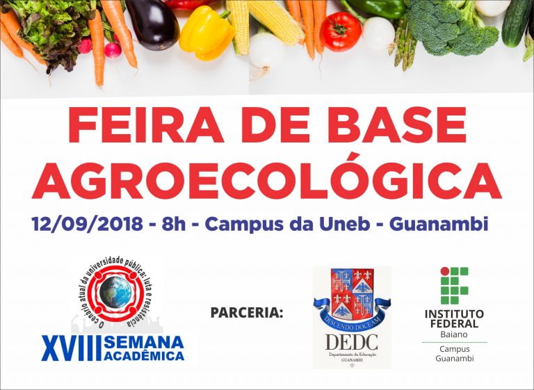 Uneb recebe Feira de Base Agroecológica nesta quarta (12)