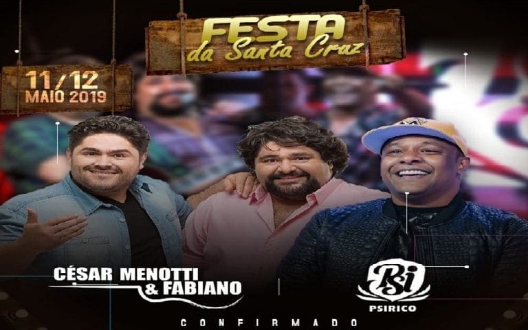 Prefeitura de Malhada contrata Cezar Menotti e Fabiano e Psirico para festa de Santa Cruz 2019