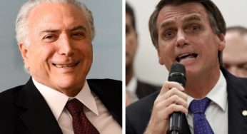 Temer diz que teve conversa "de bom estilo cívico" com Bolsonaro