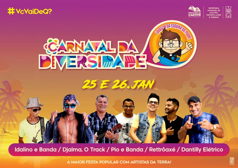Prefeitura de Caetité divulga programação do Carnaval da Diversidade