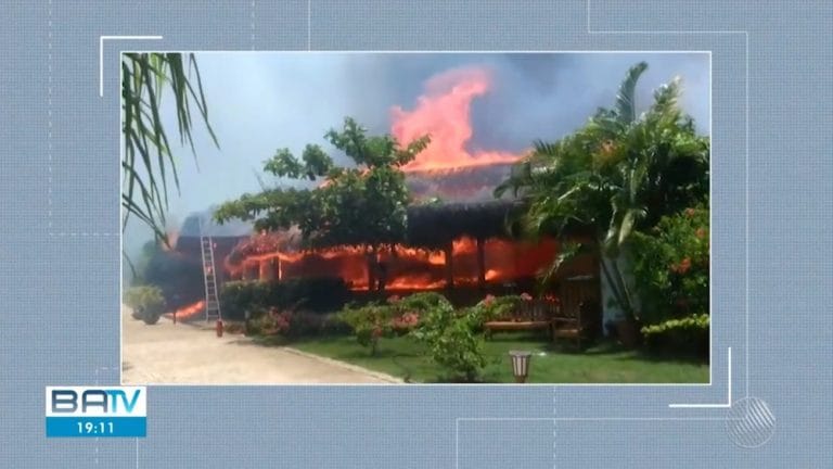 Incêndio atingiu hotel de luxo em Porto Seguro