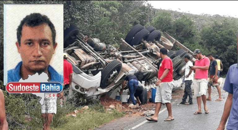 Motorista morre em acidente de caminhão na BA-611 em Caetité