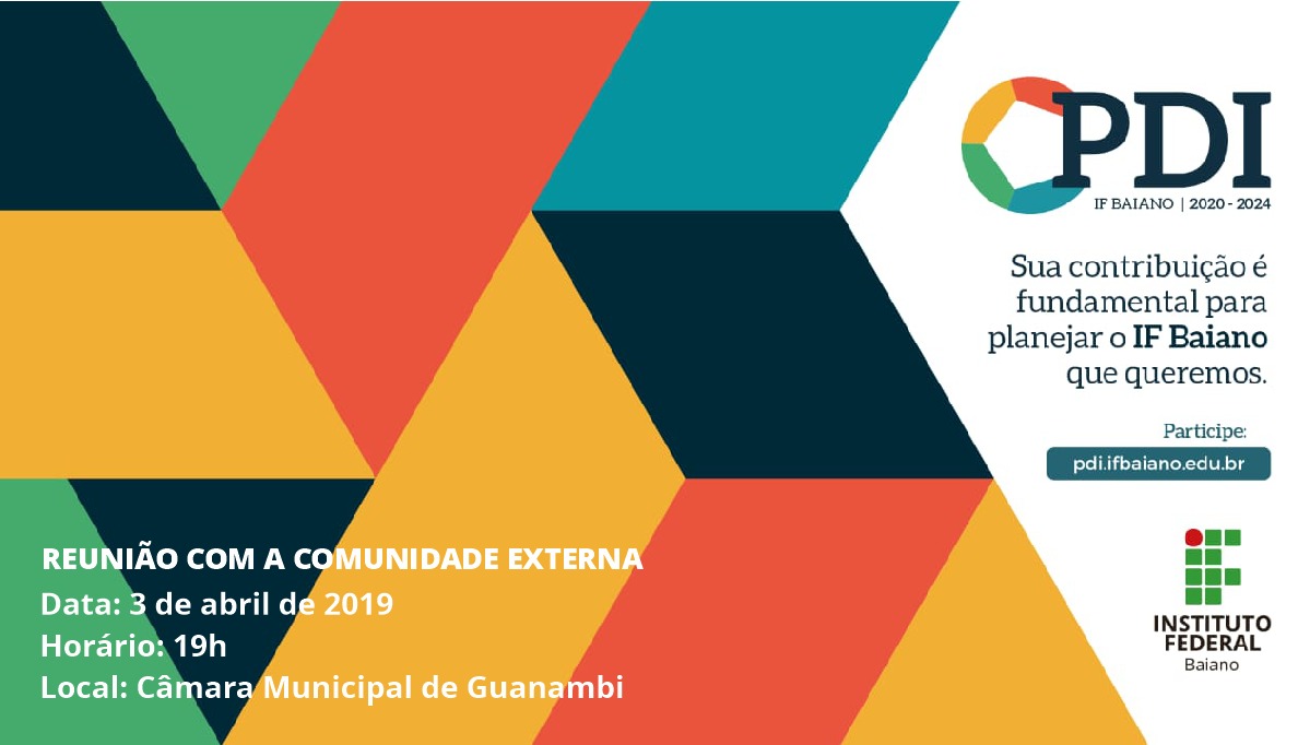 IF Baiano convida comunidade para debater PDI em Guanambi