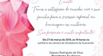 Câmara de Guanambi realiza sessão especial em comemoração ao Mês da Mulher
