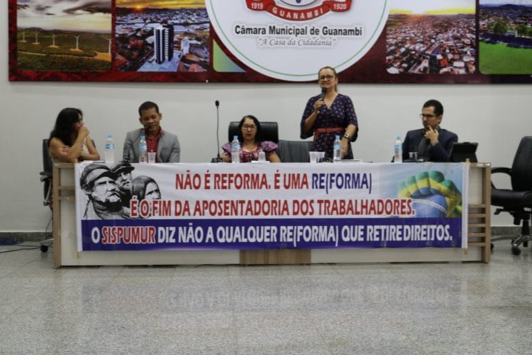 Professores realizam debate sobre Reforma da Previdência em Guanambi