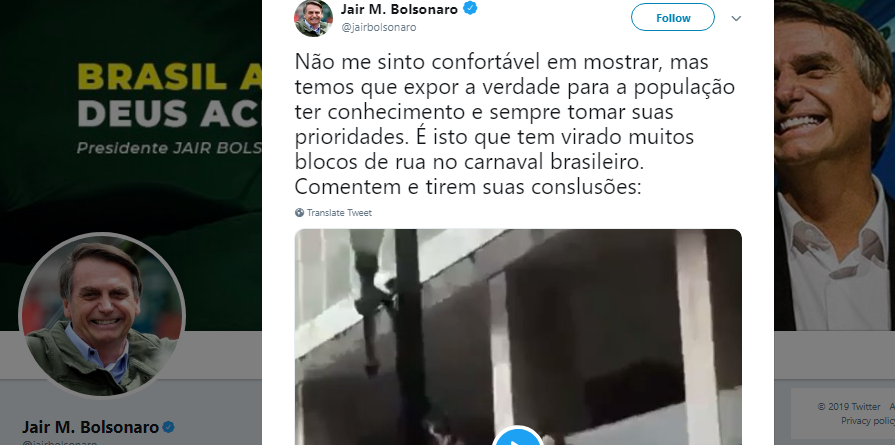 “Impeachment de Bolsonaro” é hashtag mais tuitada no Brasil após vídeo polêmico