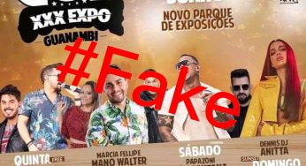 Cartaz com programação da Expo Guanambi é falso