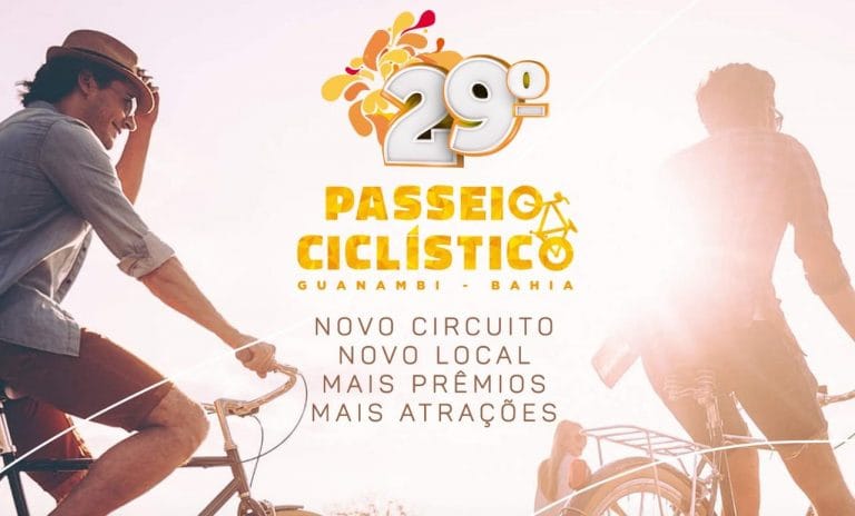 Veja a programação oficial do 29º Passeio Ciclístico de Guanambi e Cidade da Bike
