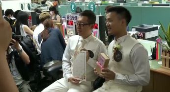 Taiwan tem primeiros casamentos gays da Ásia
