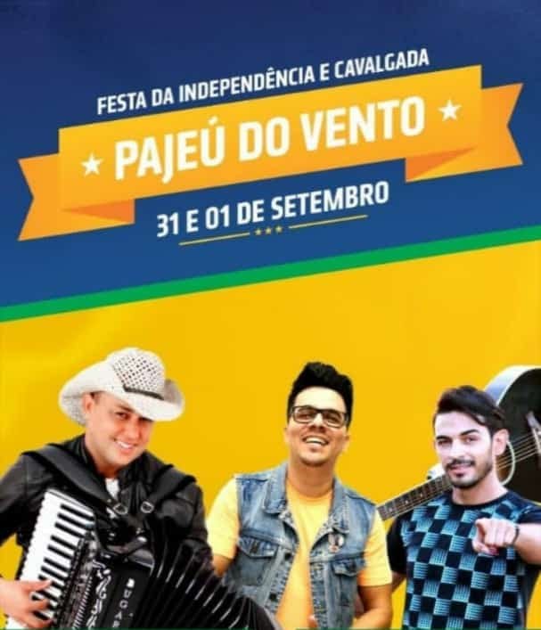 Festa da Independência acontecerá neste final de semana em Pajeú do Vento
