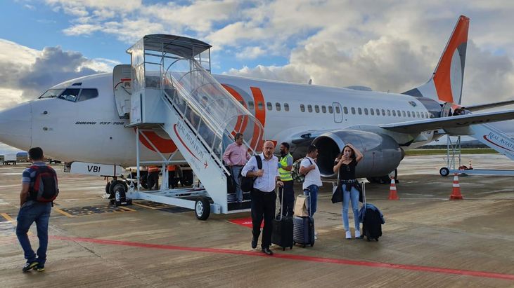 Aeroporto Glauber Rocha recebeu primeiro avião da gol
