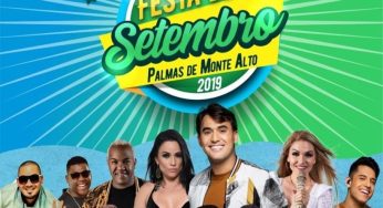 Festa de Setembro em Palmas de Monte Alto iniciará nesta sexta