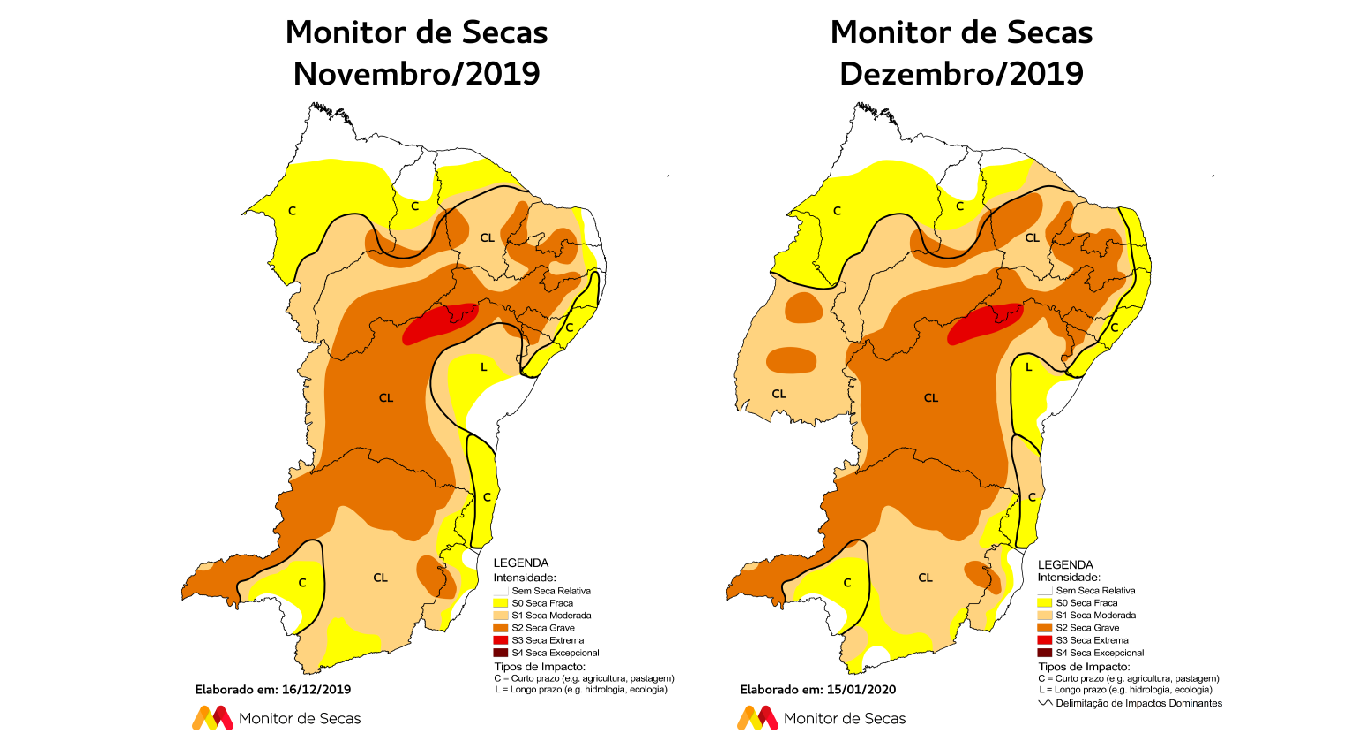 Seca foi mais severa e avançou por mais áreas na Bahia no final de 2019