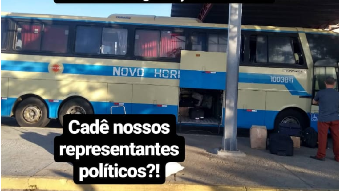 Em Guanambi, passageiros se recusaram a embarcar em ônibus precário rumo a Brasília