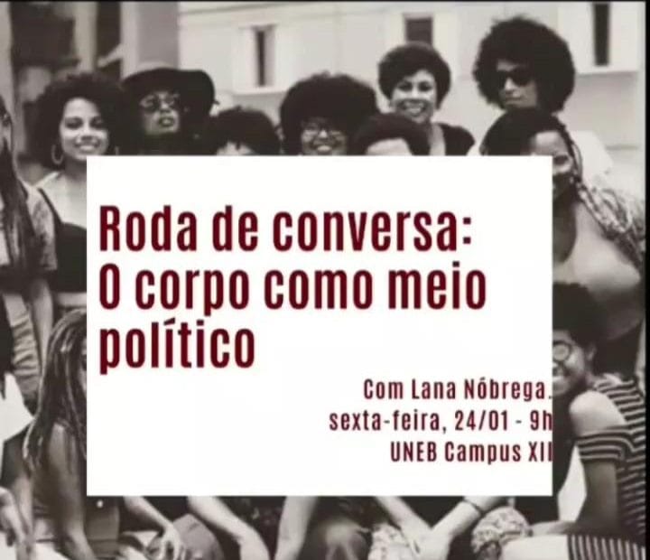 Uneb realizará roda de conversa “O corpo como meio político” em Guanambi