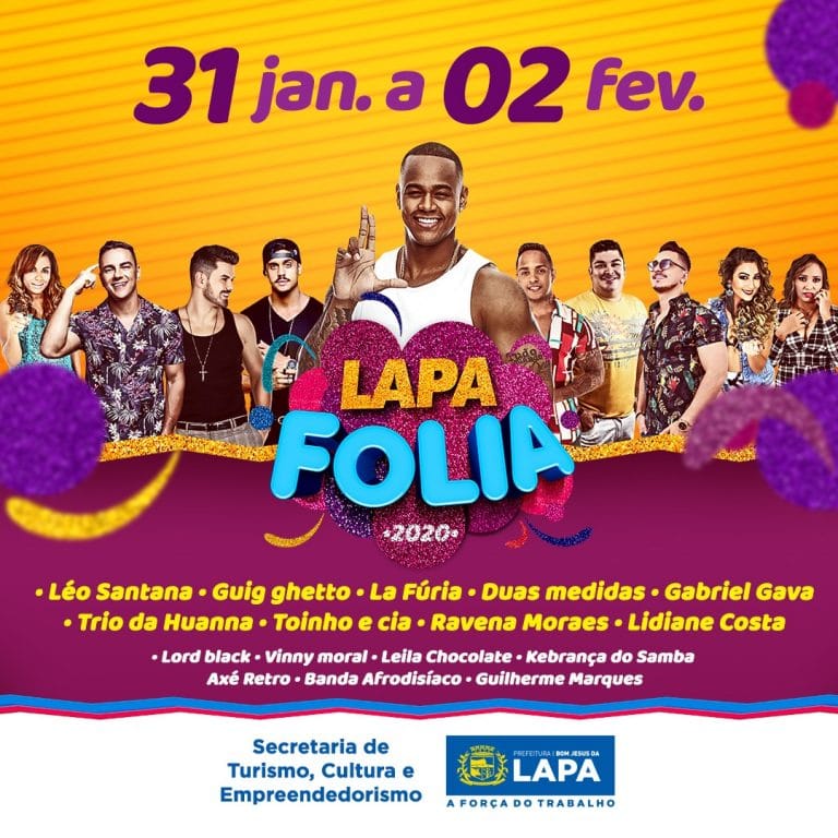Confira a programação do Lapa Folia 2020