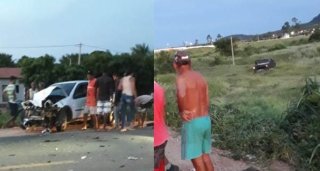 Motorista atravessa rodovia e provoca acidente na BR-030 em Palmas de Monte Alto