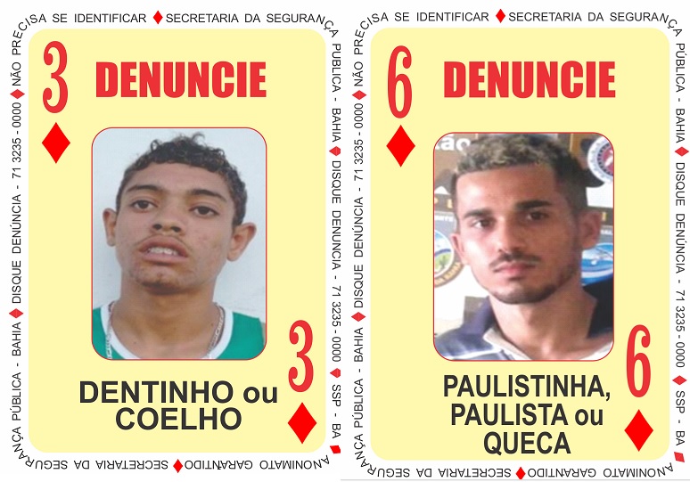 Baralho do Crime da Bahia ganha dois novos integrantes
