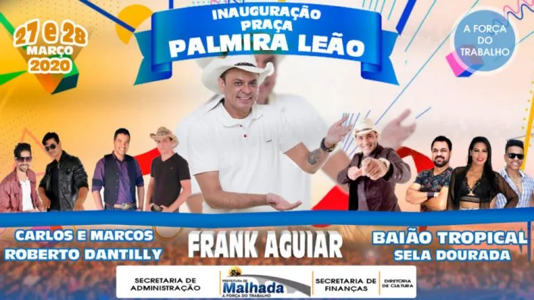 Malhada: Prefeitura confirma show de Frank Aguiar no distrito de Canabrava