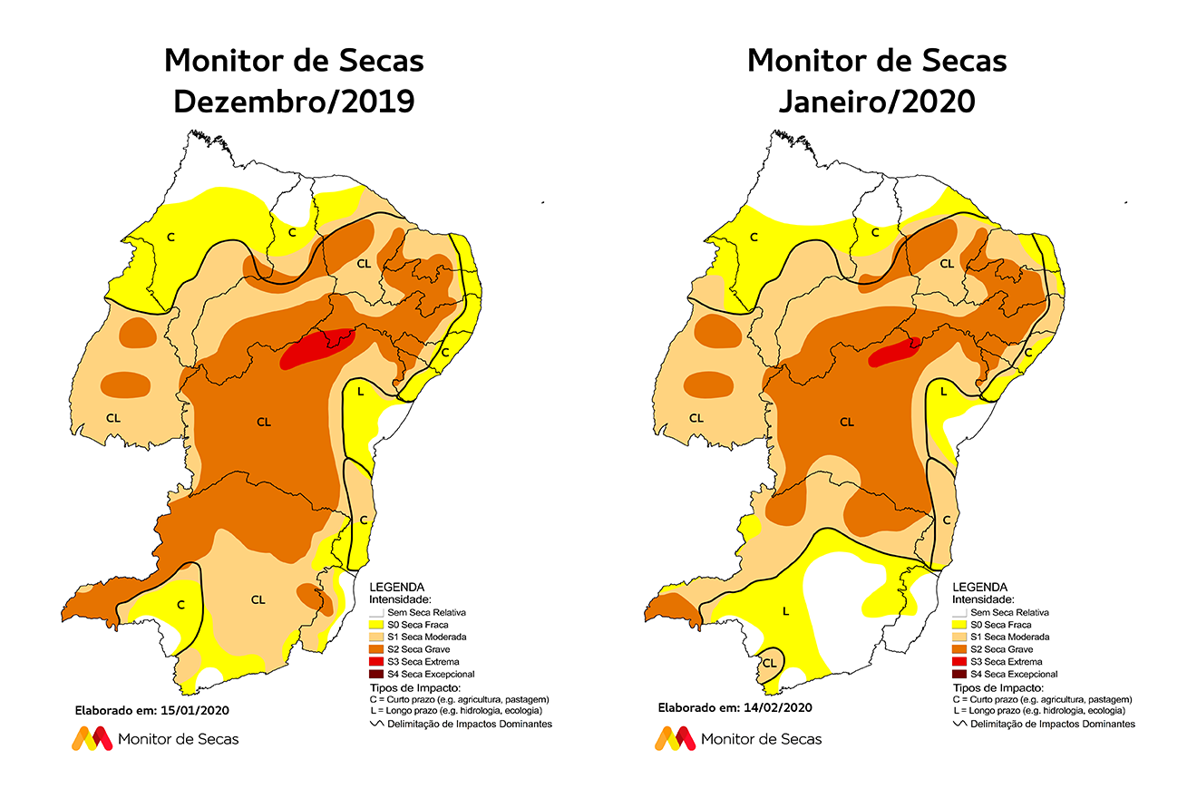Monitor de Secas aponta redução da área com seca na Bahia em janeiro