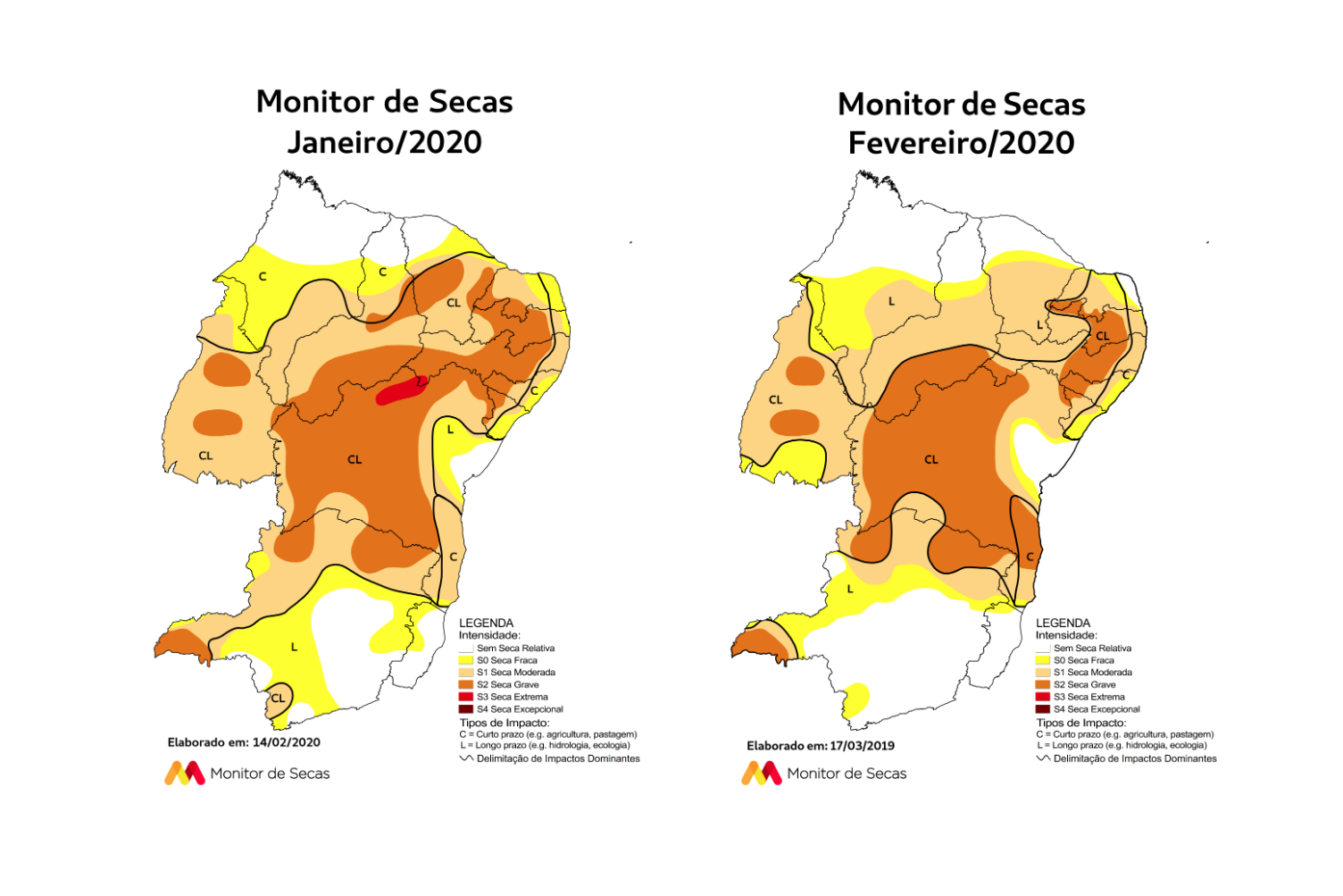 Monitor de Secas aponta diminuição da área com seca na Bahia em fevereiro
