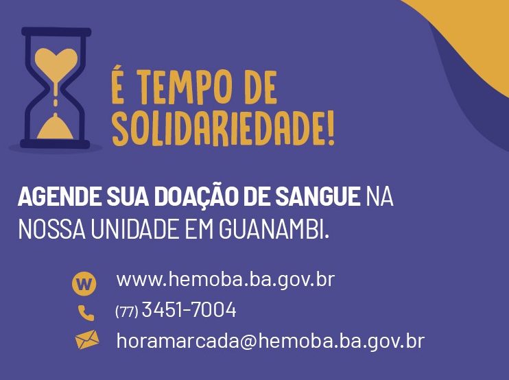 Hemoba de Guanambi lança campanha para aumentar estoques de sangue