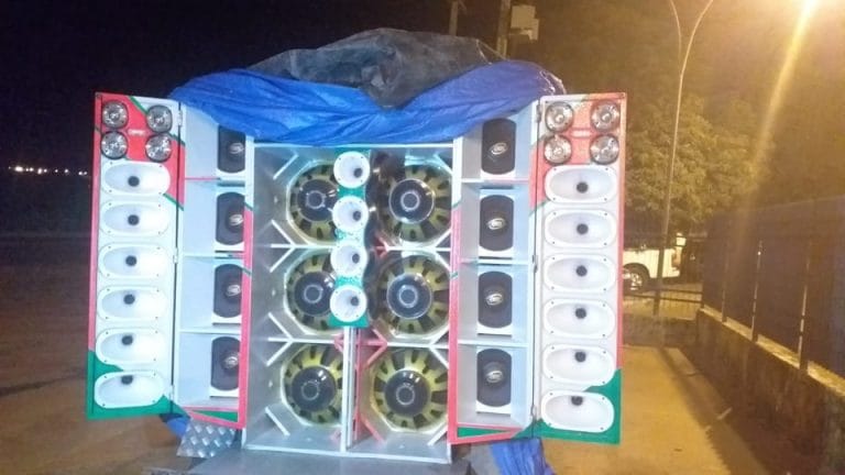 Paredão de som é apreendido no bairro Renascer II em Guanambi