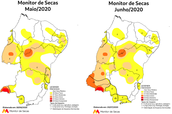 Monitor de Secas aponta menor área com seca na Bahia desde agosto de 2015