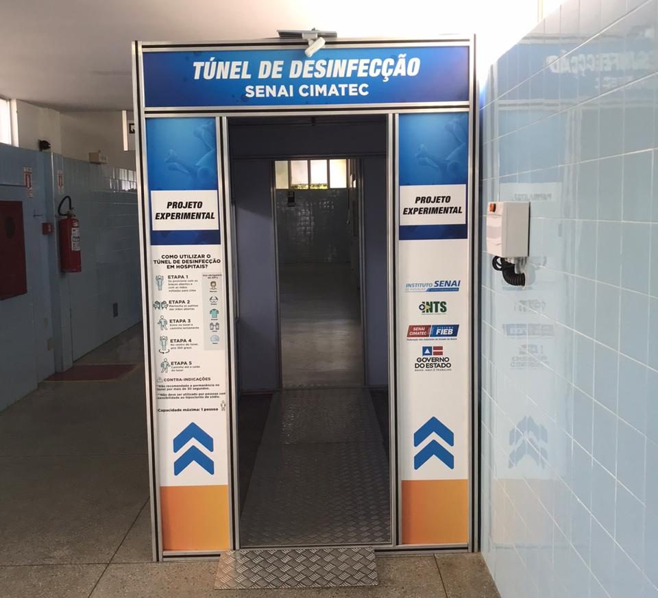 Túnel de desinfecção já está instalado no Hospital Geral de Guanambi
