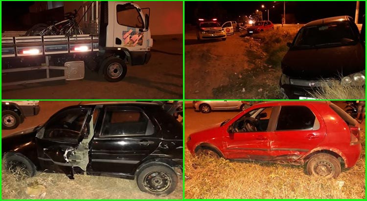 Acidente envolvendo três veículos foi registrado em Guanambi neste domingo