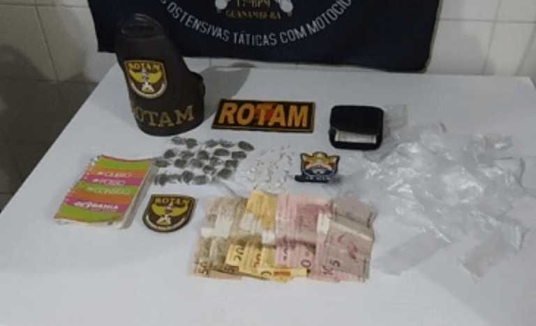 PM prende suspeito e apreende maconha e crack em Guanambi