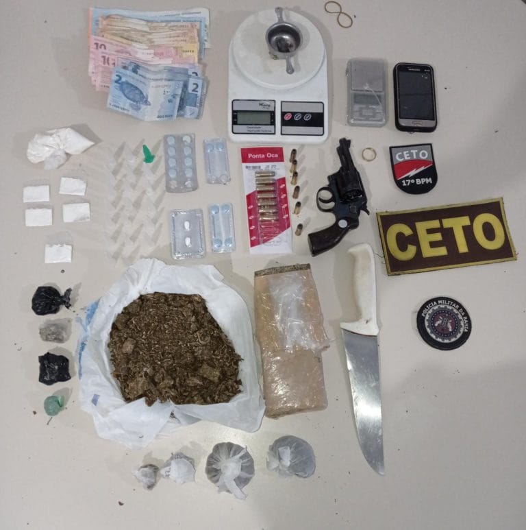 Dono de bar é preso com drogas e arma no Centro de Guanambi