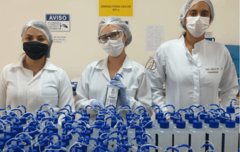 Projeto do IF Baiano leva álcool 70º para profissionais de saúde e segurança