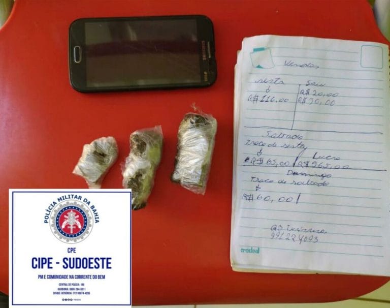 Polícia apreende drogas em Sebastião Laranjeiras