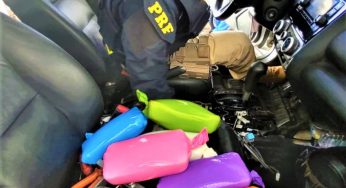 Polícia encontra 10 quilos de pasta base de cocaína em taque de carro em Brumado