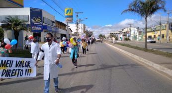 Servidores do HGVC fizeram protesto em Vitória da Conquista