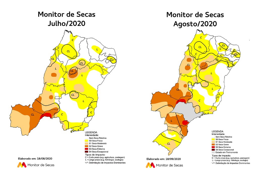 Monitor de Secas registra menor área com seca na Bahia desde agosto de 2015
