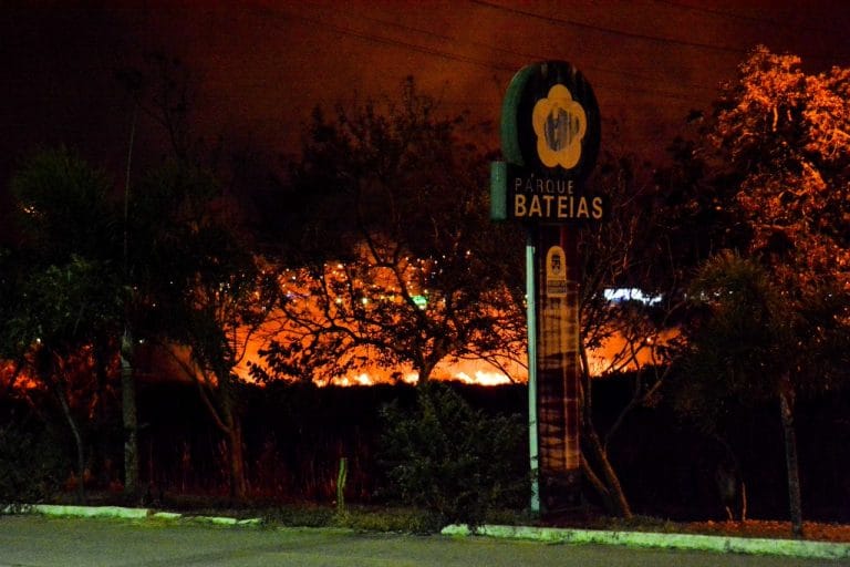 Incêndio destruiu vegetação de Parque Municipal em Vitória da Conquista